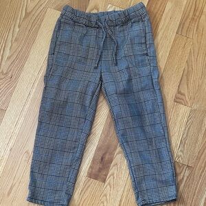 H&M Kids Plaid Casual Pants - Black and Blue